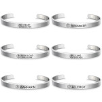 Fashion Silver Plated Medical Alert Cuff Bracelet EPILEPSY Diabetic Allergy Stainless Steel Bangle For Women Men