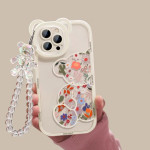 Flower Tide Transparent Pendant Bear Phone Case