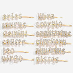 Constellation Word Clip English Character DIY Hairpin Hair Accessories Personalized Custom Wholesale