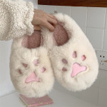 Soft Cat Paw Warm Cotton Slippers