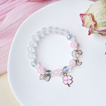 Women's Fashion Temperament Cute Cat Crystal Beads String