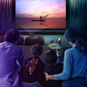 Mini Projector Led Home Theater Video Beamer Black