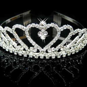 Princess crown hair pin bride wedding ornaments