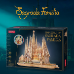 Le Cube Sagrada Familia Cathedral LED Version Of 3D Stereo Puzzle Hand-made Difficult Church Puzzle