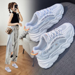 Daddy Women's Shoes Trendy Breathable Sneakers Increase