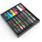 Advertising Pen Doodle 0.9 Acrylic Marker 8 Colors Set