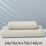 Pure Cotton Japanese-style Absorbent Household Honeycomb Pattern Towel