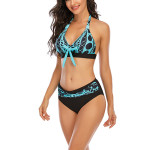 Ladies Nylon Custom Printed Split Bikini