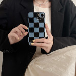 Checkerboard Silicone Mobile Phone Case Anti-falling