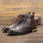 Vintage Fashion Men's Ankle Boots Short Boots