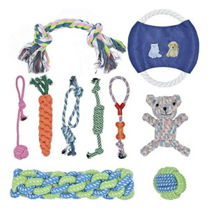 Durable Puppy Toys Dog Toys Prevent Boredom Anxiety Teething Knots Cotton Chew Toys For Small Pets