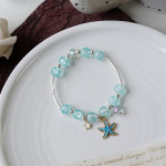 Women's Fashion Pearl And Crystal Beaded Bracelet