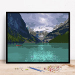 Hand-painted Color Filling Digital Oil Living Room Bedroom Manual Painting