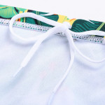 Green leaf seaside sexy triangle swim trunks