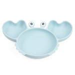 Silicone Split Cutlery Crab Plate For Infants