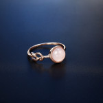 Pink gemstone ring