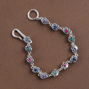 Double-sided Diamond Rose Bracelet