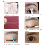 100 pairs Narrow Eyelid Paste Super Invisible Double Eyelid Sticker instant eye lift eyelid tape stripe eye Eyelid Tools