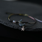 Niche Design Hand-woven Moon Couple Bracelet