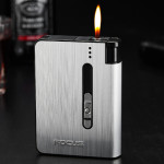 Aluminum alloy flame automatic cigarette case