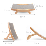 Deformation Cat Bed Vertical Corrugated Paper Grinding Claw Toy Replaceable Core