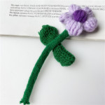 Hand Crocheted Wool Flowers DIY Fabric