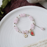 Women's Fashion Pearl And Crystal Beaded Bracelet