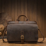 Handmade Imported First Layer Cowhide Men's Casual Business Briefcase