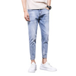 Fashion Men's Jeans Nine Part Simple Casual Men's Trousers