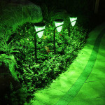 Outdoor Courtyard RGB Inserted Lawn Solar Light