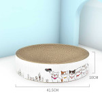 Round Corrugated Cat Grab Board Simple Bowl Shape