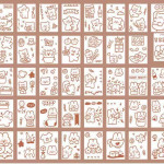 Stickers This Account Material Decorative Stickers 50 Sheets