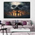 Living Room Canvas Painting Core Spray Hanging Rimless Porch Decorative Painting