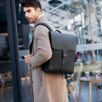 Men's Magnetic Buckle Fashion Computer Backpack Leisure Student Bag