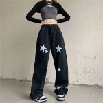 Straight New Korean Version Of The Retro High Waist Wide Leg Dad Long Pants