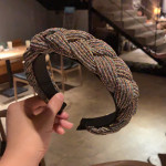 European And American Fabric Knitting Hair And Binding Head Hoop Braid