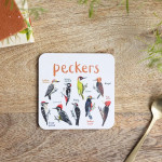 Bird Pun Coasters Fun Square Drink Coaster For Children Wooden And PVC Cup Mats Home Kitchen Decor