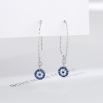 Sterling Silver Needle Earrings Female Temperament South Korea