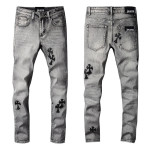 High Street Print Light Blue Cross Jeans