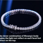 10 Points Moissanite Bracelet Tennis Chain S925 Sterling Silver