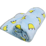 Cartoon Printed Thickening Pet Blanket Flannel Coral