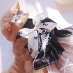 Bowknot Pet Traction Rope Dress