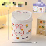 Desktop Trash Can Desk Organizer Bucket Office Mini Bear Trash Can