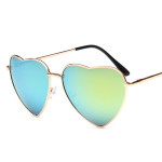 Retro Peach Heart Sunglasses Men And Women Color