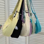 One Shoulder Bag Simple Solid Color Dumpling Vintage