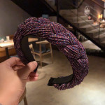 European And American Fabric Knitting Hair And Binding Head Hoop Braid