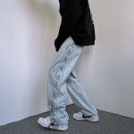 Hiphop High Street American Jeans Design Niche Wide Leg Pants For Men