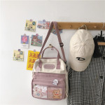 Women's Large-capacity Canvas Bag Cute Multi-purpose Shoulders