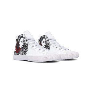 Printed Couple High-top Canvas Shoes