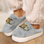 Bunny Hair Baotou Plush Warm Home Slippers